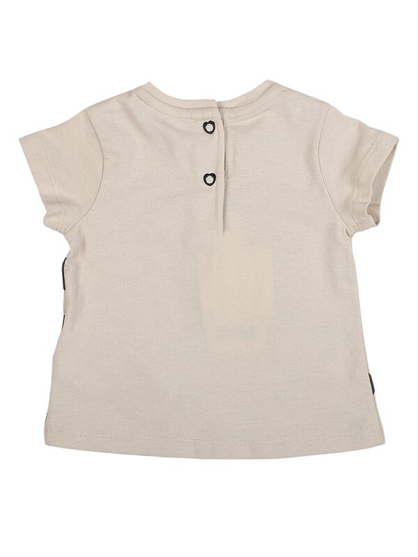 Girls Light Natural Short Sleeve Knitted T- Shirt image number 1